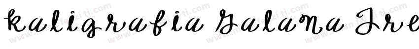 Kaligrafia Galana Tres字体转换